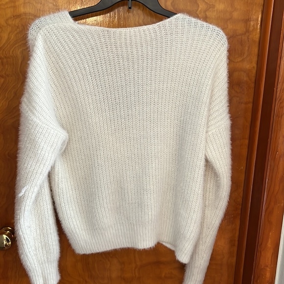 No Boundaries Twist Faux Pearl Sweater - Picture 7 of 8